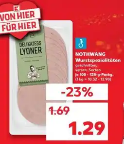 Kaufland NOTHWANG Wurstspezialitäten Angebot