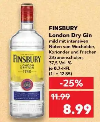 Kaufland FINSBURY London Dry Gin Angebot
