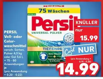 Kaufland PERSIL Voll- oder Colorwaschmittel Angebot