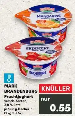Kaufland MARK BRANDENBURG Fruchtjoghurt Angebot