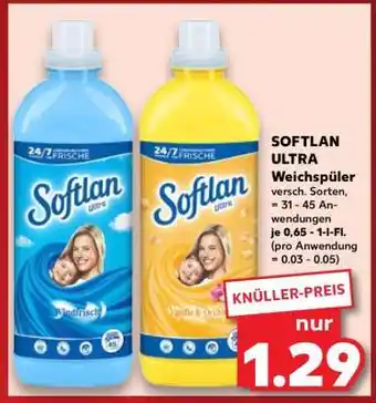 Kaufland SOFTLAN ULTRA Weichspüler Angebot