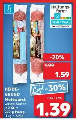 Kaufland HEIDE-GRUND Mettwurst Angebot