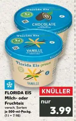 Kaufland FLORIDA EIS Milch- oder Fruchteis Angebot