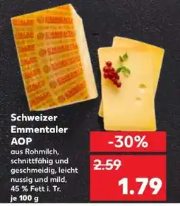Kaufland Schweizer Emmentaler AOP Angebot