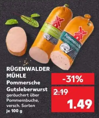 Kaufland Rügenwalder Mühle Pommersche Gutsleberwurst Angebot