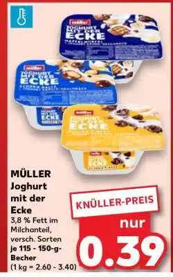 Kaufland MÜLLER Joghurt mit der Ecke Angebot