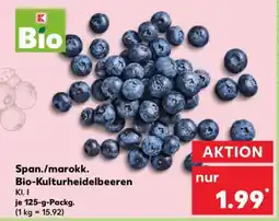 Kaufland Span./marokk. Bio-Kulturheidelbeeren Angebot