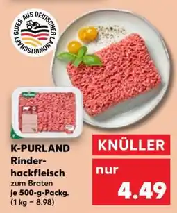 Kaufland K-PURLAND Rinderhackfleisch Angebot