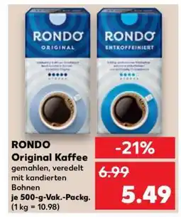 Kaufland Rondo Original Kaffee Angebot