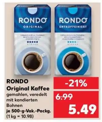 Kaufland Rondo Original Kaffee Angebot
