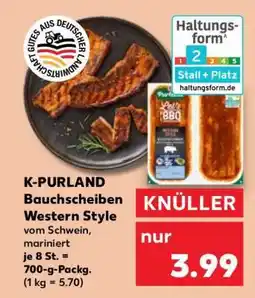 Kaufland K-PURLAND Bauchscheiben Western Style Angebot