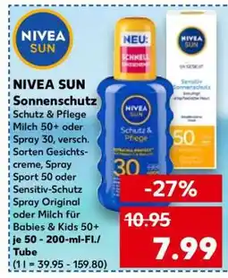 Kaufland NIVEA SUN Sonnenschutz Angebot