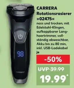 Kaufland CARRERA Rotationsrasierer 02475 Angebot