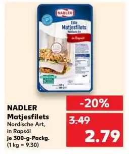 Kaufland NADLER Matjesfilets Angebot