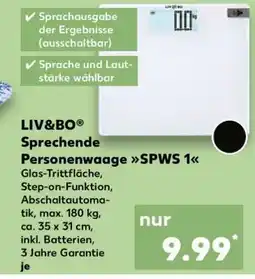 Kaufland LIV&BO Sprechende Personenwaage SPWS 1 Angebot