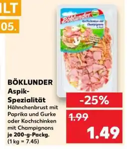 Kaufland BÖKLUNDER Aspik-Spezialität Angebot