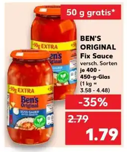 Kaufland BEN'S ORIGINAL Fix Sauce Angebot