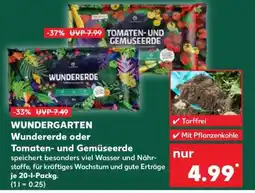 Kaufland WUNDERGARTEN Wundererde oder Tomaten- und Gemüseerde Angebot