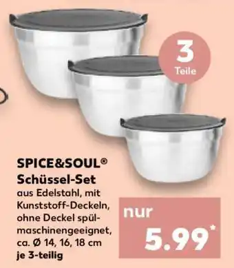 Kaufland SPICE&SOUL Schüssel-Set Angebot