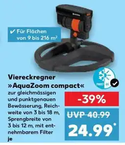 Kaufland Viereckregner AquaZoom compact Angebot