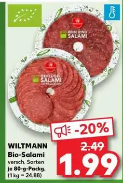 Kaufland Wiltmann Bio Salami Angebot