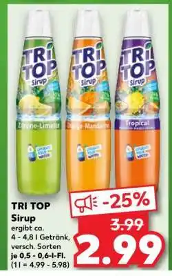 Kaufland TRI TOP Sirup Angebot