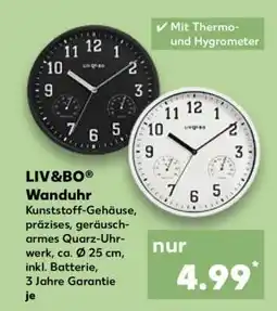 Kaufland LIV&BO Wanduhr Angebot