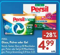 Aldi Süd Persil Discs, Pulver oder Gel Angebot