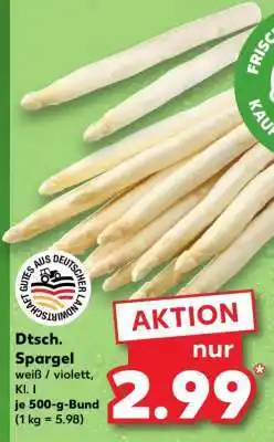 Kaufland Dtsch. Spargel Angebot