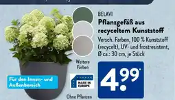 Aldi Süd BELAVI Pflanzgefäß aus recyceltem Kunststoff Angebot
