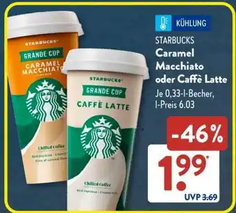 Aldi Süd STARBUCKS Caramel Macchiato oder Caffè Latte Angebot