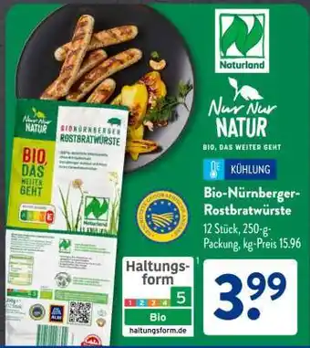 Aldi Süd Bio Nürnberger Rostbratwürste Angebot
