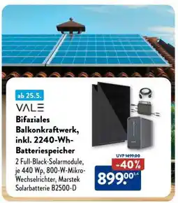 Aldi Süd Bifaziales Balkonkraftwerk, inkl. 2240-Wh-Batteriespeicher Angebot