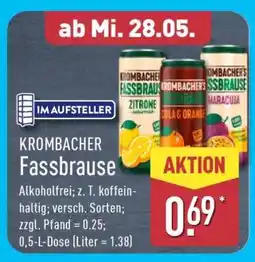 Aldi Nord KROMBACHER Fassbrause Angebot