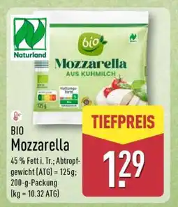 Aldi Nord Bio-Mozzarella Angebot
