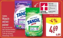 Aldi Nord TANDIL Waschmittelpulver Angebot