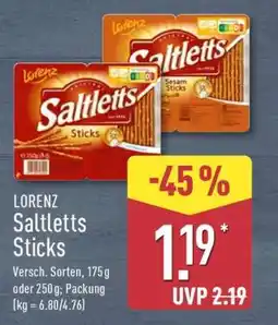 Aldi Nord LORENZ Saltletts-Sticks Angebot