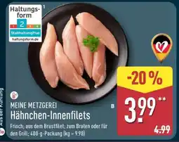 Aldi Nord Hähnchen- Innenfilets Angebot