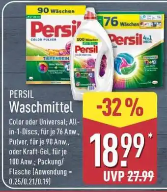 Aldi Nord PERSIL Waschmittel Angebot