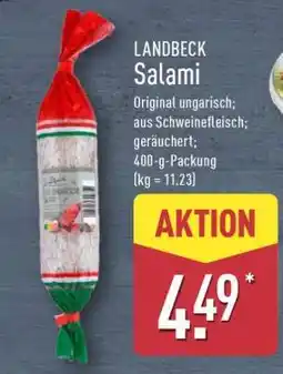 Aldi Nord LANDBECK Salami Angebot