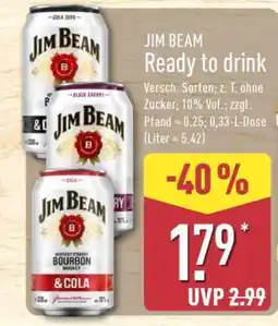 Aldi Nord JIM BEAM Ready to drink Angebot