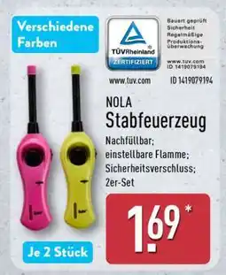 Aldi Nord NOLA Stabfeuerzeug Angebot