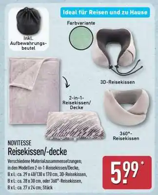 Aldi Nord NOVITESSE Reisekissen/-decke Angebot