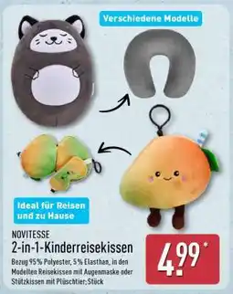 Aldi Nord NOVITESSE 2-in-1-Kinderreisekissen Angebot