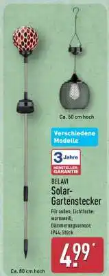 Aldi Nord BELAVI Solar-Gartenstecker Angebot