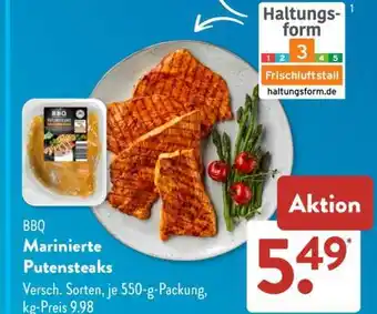 Aldi Süd BBQ Marinierte Putensteaks Angebot