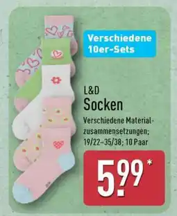 Aldi Nord L&D Socken Angebot