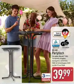 Aldi Nord BELAVI Partytisch Angebot