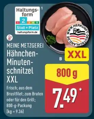 Aldi Nord MEINE METZGEREI Hähnchen-Minuten-schnitzel XXL Angebot