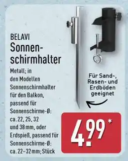 Aldi Nord BELAVI Sonnenschirmhalter Angebot